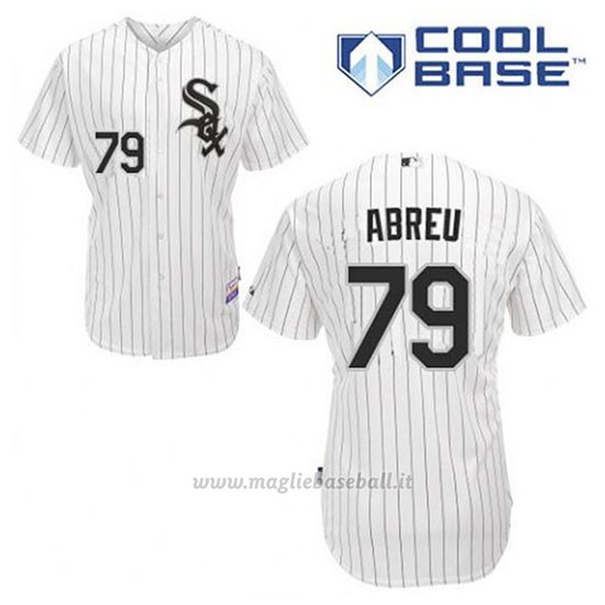 Maglia Baseball Uomo Chicago White Sox Jose Abreu 79 Bianco 1ªCool Base